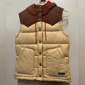 Patagonia Two-Tone Puffer Vest with Hood